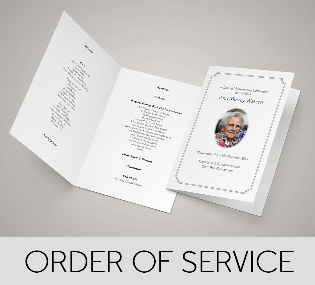 order of service