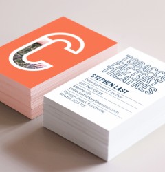 matt laminated business cards