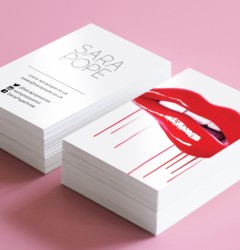 gloss laminated business cards